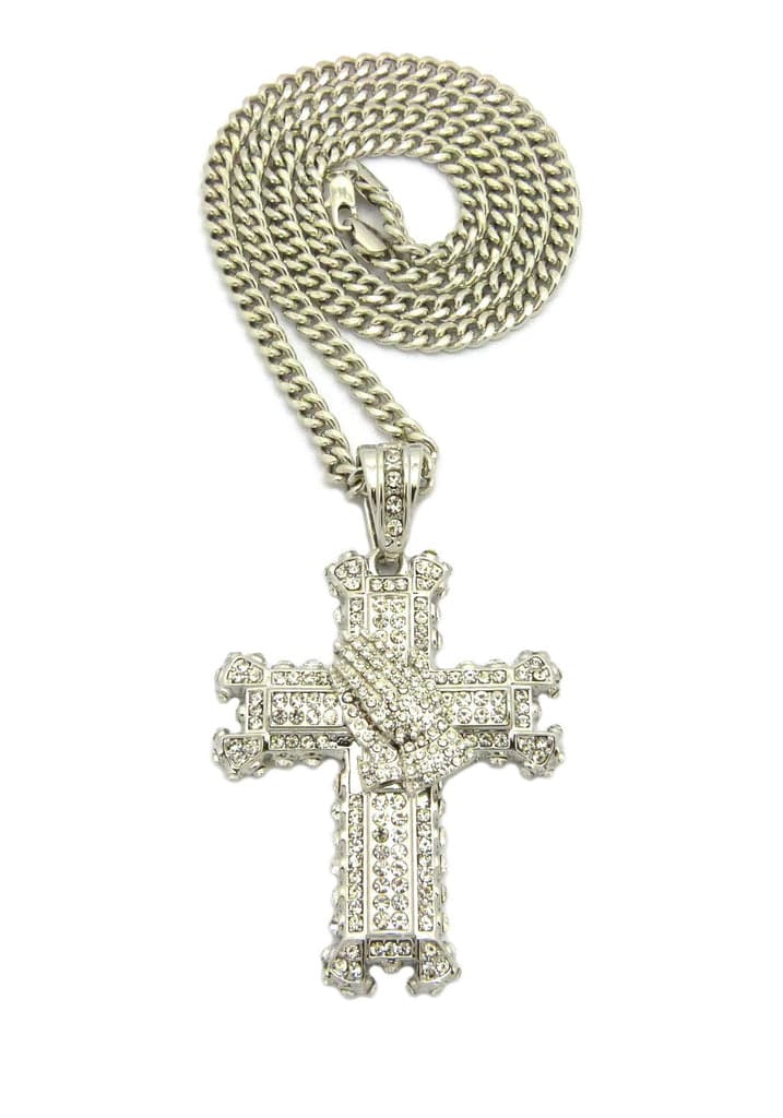 Men's Heraldic Cross Pendant Necklace
