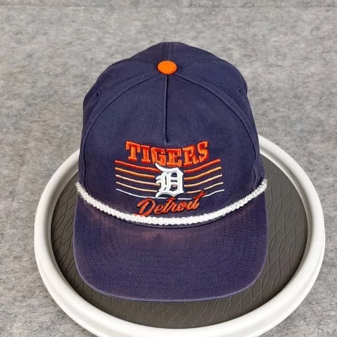 Mitchell & Ness Detroit Tigers Snapback Distressed Radiant Lines Blue