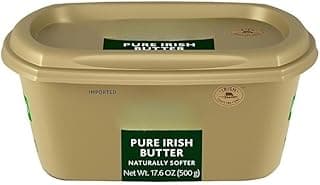 Pure Irish Salted Butter Tub , A special process to gently churn this summer milk to create a softer, more spreadable natural butter , the flavor is creamy, the color remarkably golden, and the all-natural butter is hormone-free. Spread on the outside of 