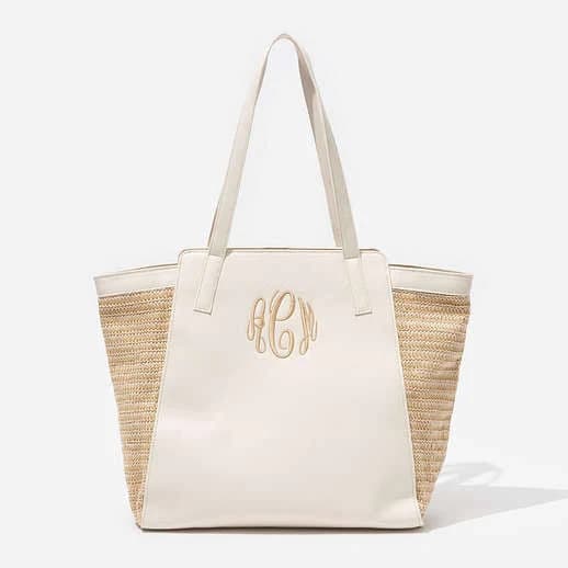 Monogrammed Seaside Tote