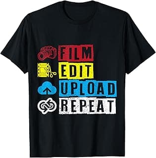 Vlogger Video Blogger Content Creater Influencer Vlogging T-Shirt