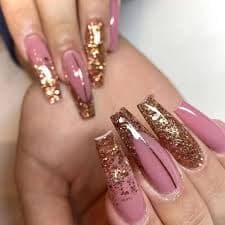 rynn&rae W099 Coffin Medium Long Press on Nails Tips Full Cover Fake French Blue Black Pink Rainbow White Rhinestones Summer Uñas Postizas 24 ct/pk - Walmart.com