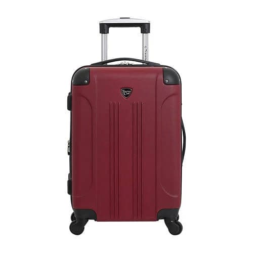 Travelers Club Chicago 20 inch Hardside Expandable Lightweight Carry-On Spinner Luggage