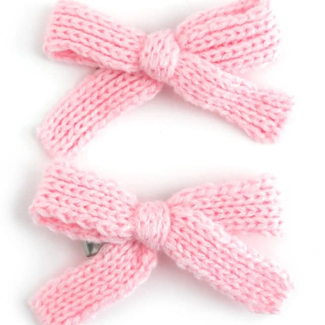 Little Stocking Company Girls' Yarn Pigtail Hair Bows