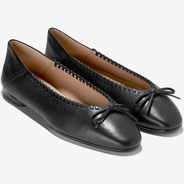 Cole Haan Women's Jaya Travel Leather Ballet Flats