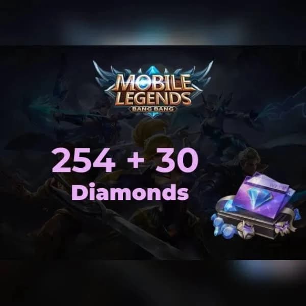 Mobile Legends 254 Diamonds + 30 Bonus Direct Top-Up