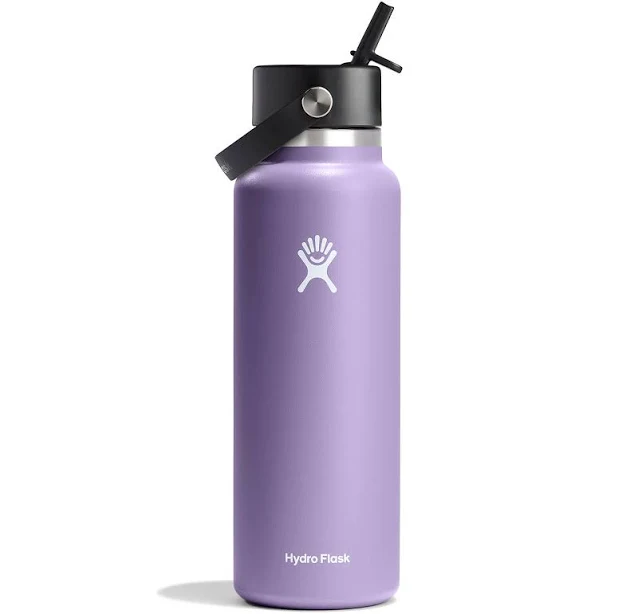 Hydro Flask 40 oz Wide Mouth Flex Straw Cap Water Bottle