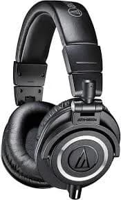 Audio-Technica ATH-M50X Professional Studio Monitor Headphones, Black