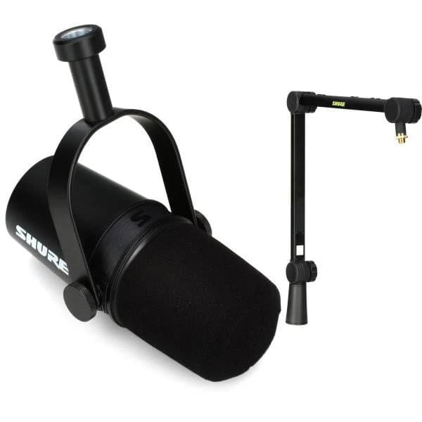 Shure MV7X Dynamic Podcast Microphone with Boom Arm Bundle