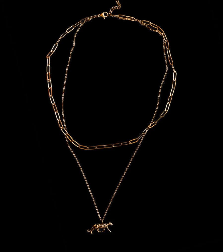 Tiger Layered Necklace