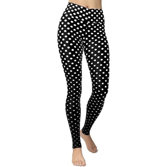 Women's High Rise Polka Dot Yoga Leggings
