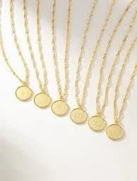 Uncommon James Gold Circle Pendant Necklace