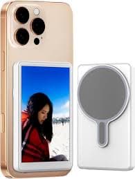 Phone Vlog Selfie Monitor Screen, Magnetic Mount for MagSafe, Rear Camera for Selfie Vlog Live Stream, iPhone & Android Compatible, Wireless Connection - Walmart.com