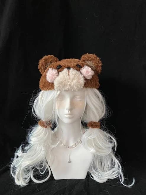 Handmade Plush Bear Hat