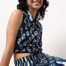 Tie-Up Sleeveless Crop Top – Style Union