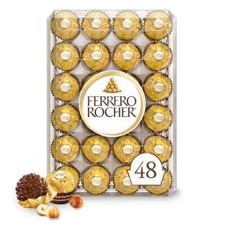 Ferrero Rocher Premium Milk Chocolate Hazelnut 48 ct.