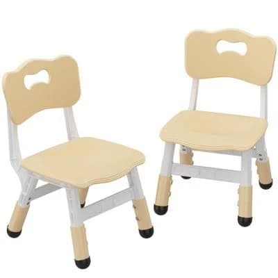 Garvee Kids Chair 3 Level Height Adjustable Plastic Toddler Chairs Children Boys Girls Age 2-8 (2