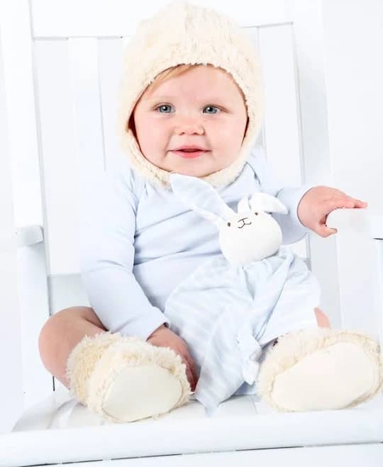 Under The Nile Baby Faux Fur Booties