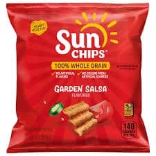Sun Chips 100% Whole Grain Garden Salsa Whole Grain Snacks