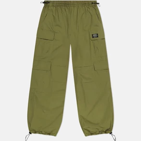 WeSC Men's Baggy Wide Parachute Trousers