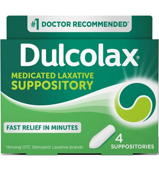 Dulcolax Medicated Laxative Suppositories
