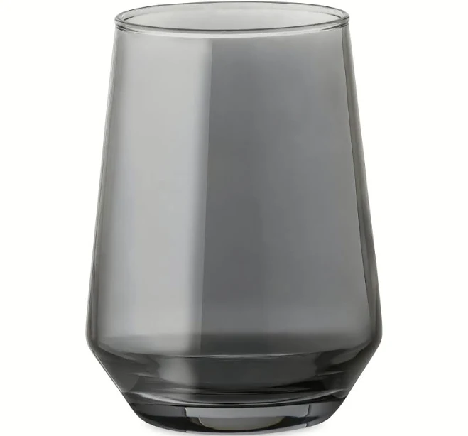 Thyme & Table 13 fl oz Smoke Iridescent Angled Stemless Wine Glass