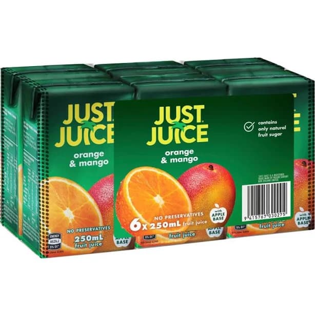 Just Juice Orange Mango 200ml X 24