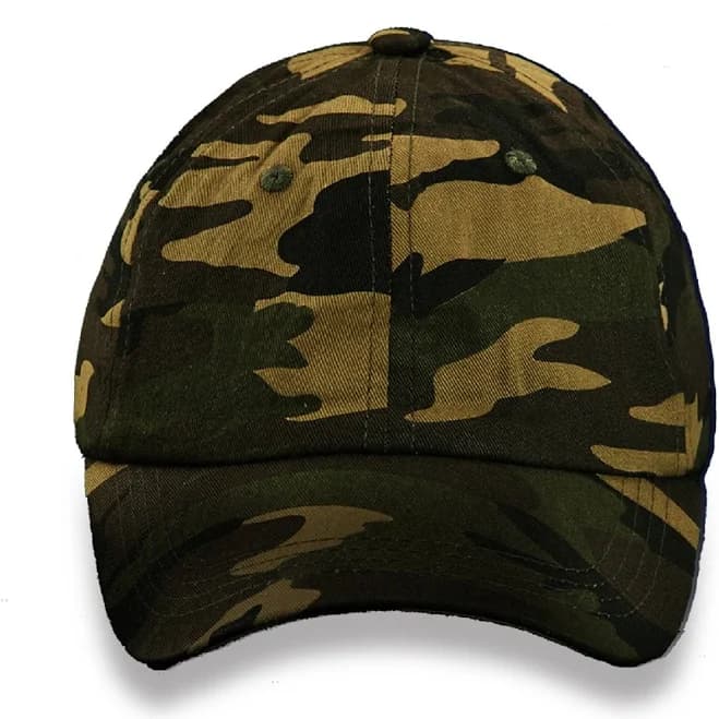 Fundraising For A Cause Green Camouflage Baseball Hats Wholesale Bulk Premium Quality