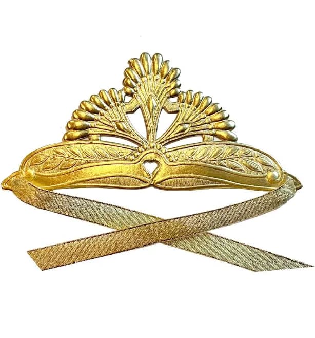 Malibu Gold Mini Olde World Tiara Crown