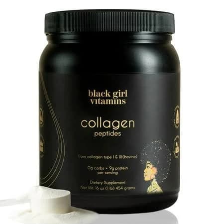 Black Girl Vitamins Collagen Peptides Powder Collagen for Skin
