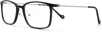 HKUCO Casual Classic Square Frame Clear Lens Black Frame Glasses at Amazon Men's Clothing store