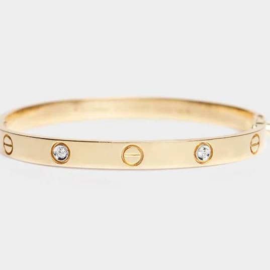 18K Gold Diamond Sparkle Bangle
