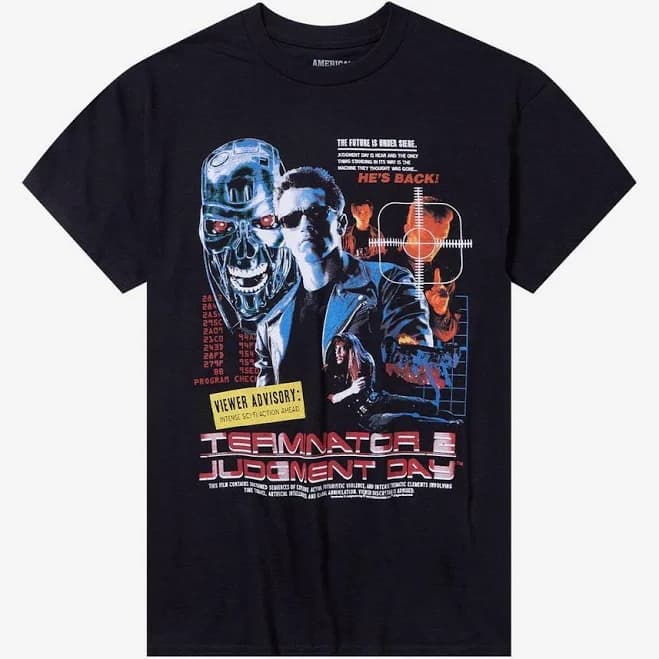 Terminator 2 Judgment Day Collage Graphic T-Shirt