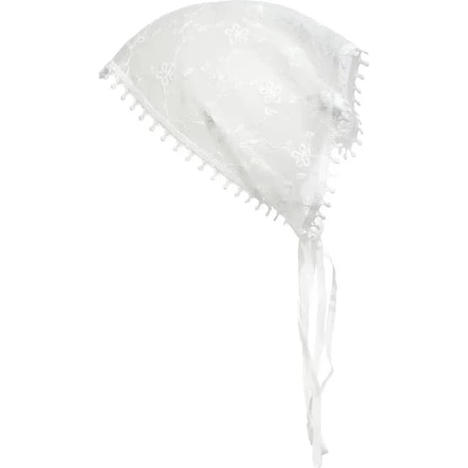 Natasha Floral Embroidered Lace Headscarf