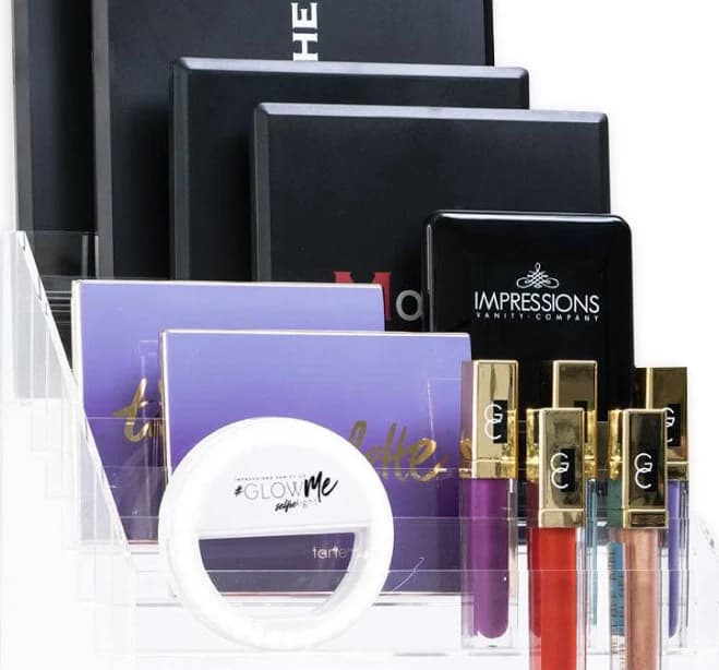 Impressions Vanity Diamond Collection Acrylic Makeup Palette Organizer