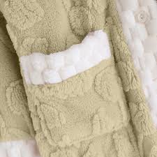 Maean Womens Fleece Pajamas Coat Fuzzy Loungewear Button down Warm Sherpa Plush Coats with Pockets - Walmart.com