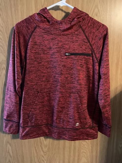 Boys Energy Zone 10/12 Red/black Hoodie (with Extra Material For Neck