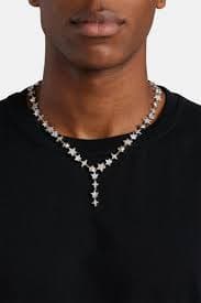 10mm Iced CZ Star Drop Tennis Chain | Mens Chains | Shop Drop Chains at CERNUCCI.COM – Cernucci US
