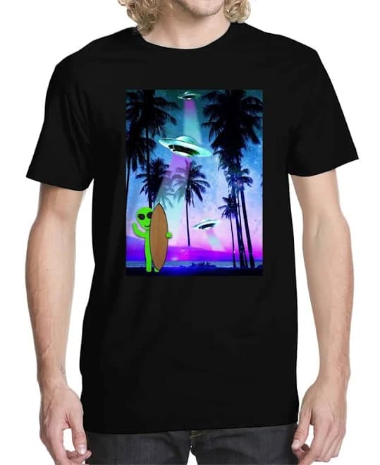 Men's Tropical Space Graphic T-Shirt