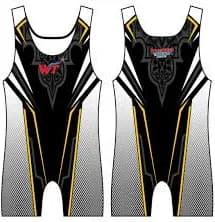 Black & Gold Beast Wrestling Singlet