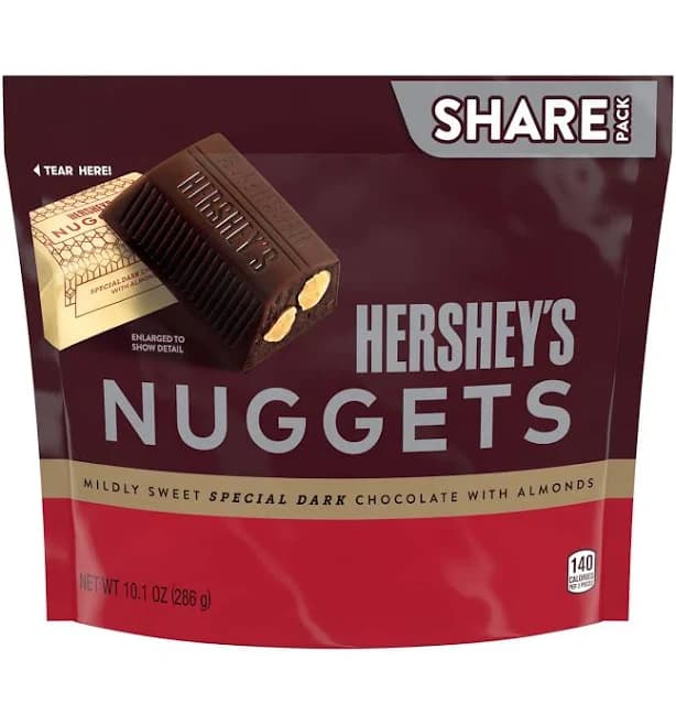 Hershey's Nuggets Special Dark Chocolate with Almonds Share Pack