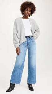 American Vintage Zolly Cardigan - Gris Chine | Editorialist