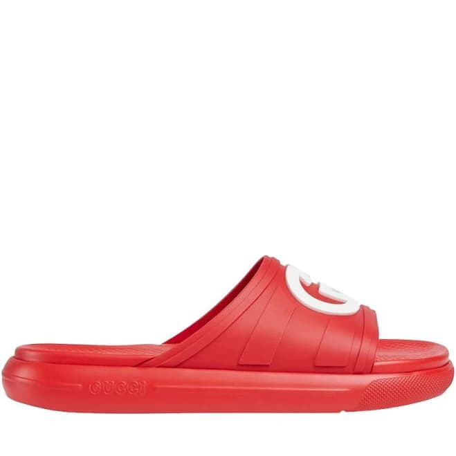Gucci Interlocking G Slide - Red