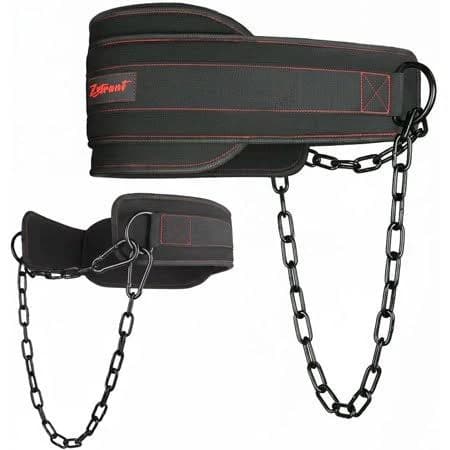 Weightlifting Dip Belt with Chain, Heavy Duty 550-650 lbs Capacity, for Dips and Pull-ups,Black