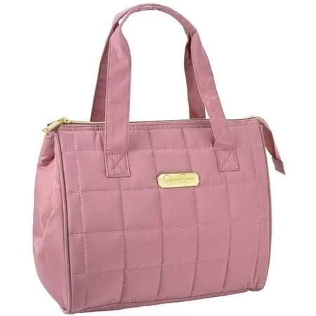 Jessica Simpson Women's Quilted Insulated Reusable Cooler Lunch Bag Tote