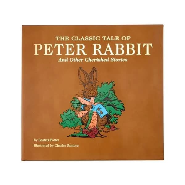 The Classic Tale of Peter Rabbit | Tan Bound Leather Cover