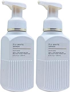 Bath and Body Works Fiji White Sands Gentle Foaming Hand Soap 8.75 Ounce 2-Pack (Fiji Sands) 1.41 pounds 17.5 Ounce
