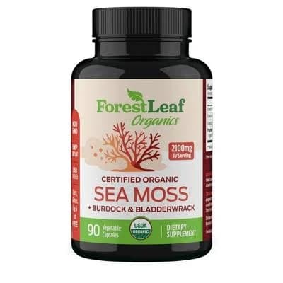 ForestLeaf Certified Organic Sea Moss + Burdock & Bladderwrack