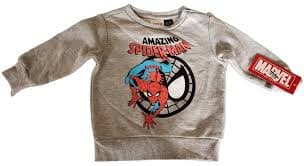 NEW* Official Marvel Spider-Man Boys' Crew Fleece Sweatshirt - Gray 12 months | eBay