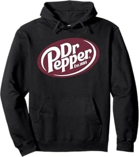 Dr Pepper Est 1885 Classic Vintage Logo Pullover Hoodie